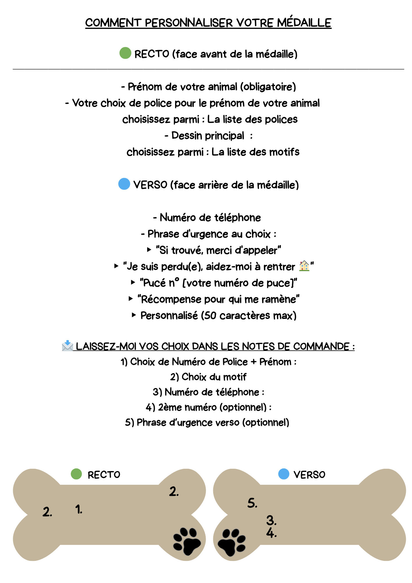Médaille personnalisée pour chien et chat - Gravure laser haute précision